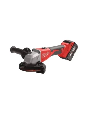 Finale Aktion Milwaukee M18 bezuhlíková úhlová bruska 125 mm s posuvným spínačem M18 BLSAG125X-402X (vč.aku a nabíj.)
