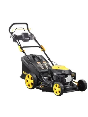 Preisknaller Riwall PRO RPM 4735 E multifunkční travní sekačka 4 v 1 s benzinovým motorem, pojezdem a elektrostar