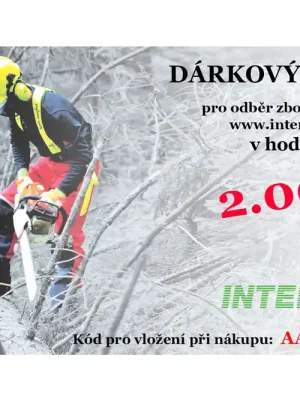 Dárkový poukaz INTERFORST - 2.000,-Kč Abverkauf