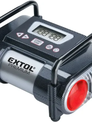 kompresor auto 12V, automatický s LCD a světlem, 12V, 6,9bar, EXTOL PREMIUM, CC 140 8864006 Wochenendangebot