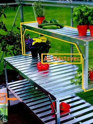 Direktkauf AL nástavec regál VITAVIA 120x26 stříbrný