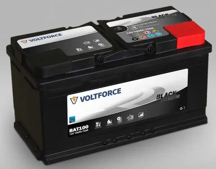 Highlight Autobaterie 100 Ah VOLTFORCE BLACK PREMIUM