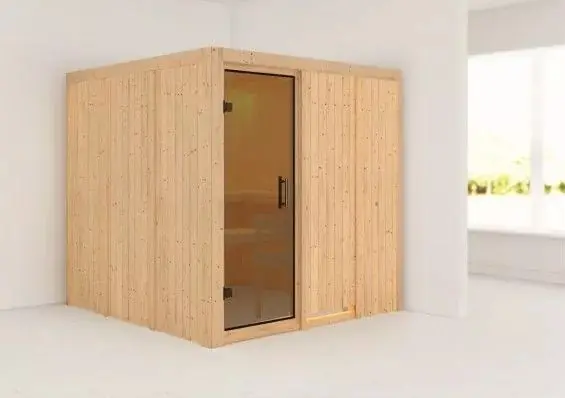 Heißes Angebot finská sauna KARIBU RODIN (75730)