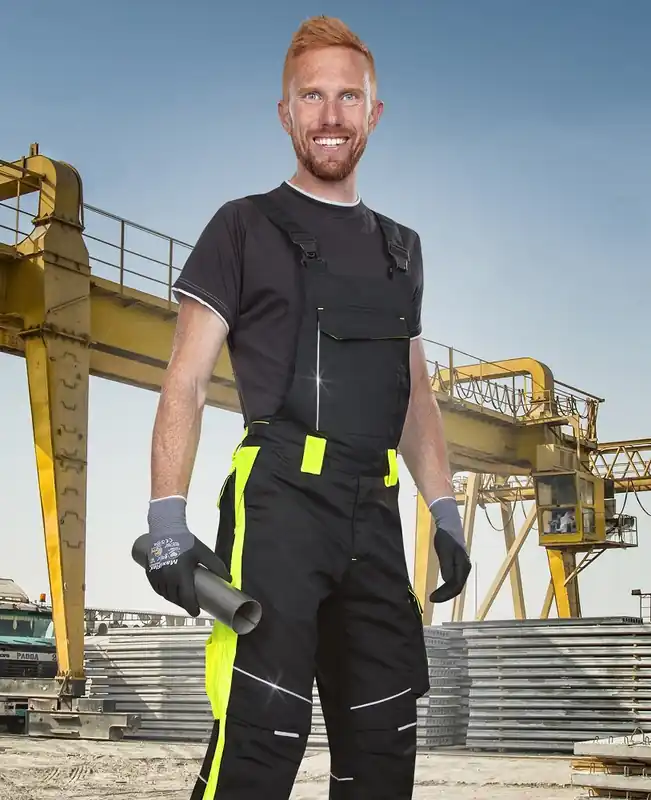Nur Heute Kalhoty s laclem ARDON®NEON černo-žluté prodloužené