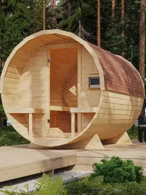 finská sauna KARIBU FASSAUNA 2 (66851) Garantierte Lieferung