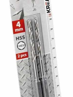 Sonderaktion KRT011305 2 ks HSS Vrtáků do kovu HEX 4.0 x 96 mm KREATOR