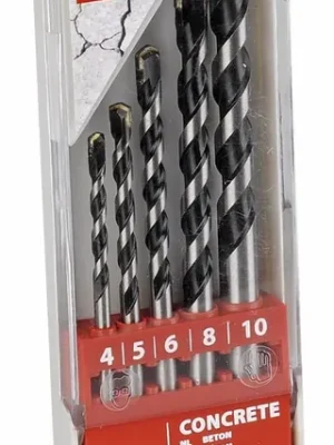Angebot KRT012401 5 ks Vrtáků do betonu SET 4-5-6-8-10 mm KREATOR