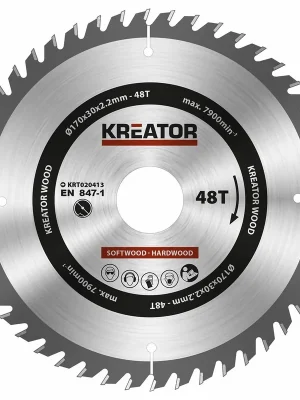 Top-Preis KRT020413 Pilový kotouč na dřevo 170mm, 48T KREATOR