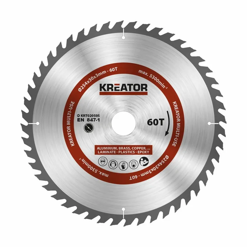KRT020505 Pilový kotouč univerzální 254mm, 60T KREATOR Echt