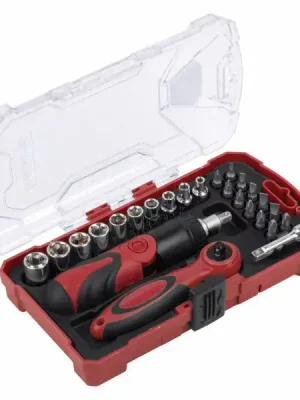 Bestseller KRT400006 Ráčnový set hlavic a bitů 26ks KREATOR
