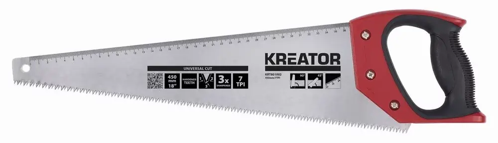 Schnäppchen KRT801002 Ruční pila 450mm 7TPI KREATOR