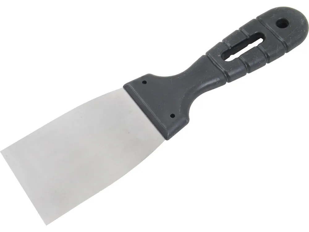 špachtle nerezová, plastová rukojeť, 100mm, INOX NEREZ Preisknaller