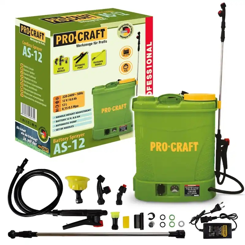 Aku postřikovač Procraft AS-12 | AS-12 Top-Preis