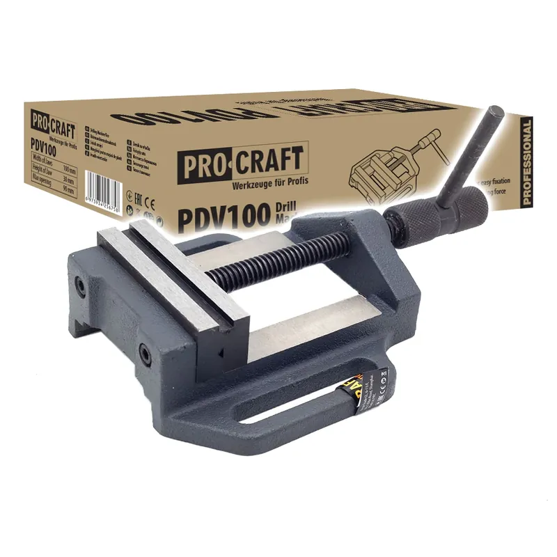 Svěrák pod vrtačku Procraft PDV100 | PDV100 Geprüft