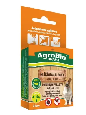 Direkt Vom Hersteller AgroBio ATAK Ektosol - Odpuzovač parazitů psů SpotOn, 3x1,2 ml (S)