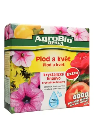 Begrenztes Angebot AgroBio Krystalické hnojivo Extra Plod a květ, 400 g
