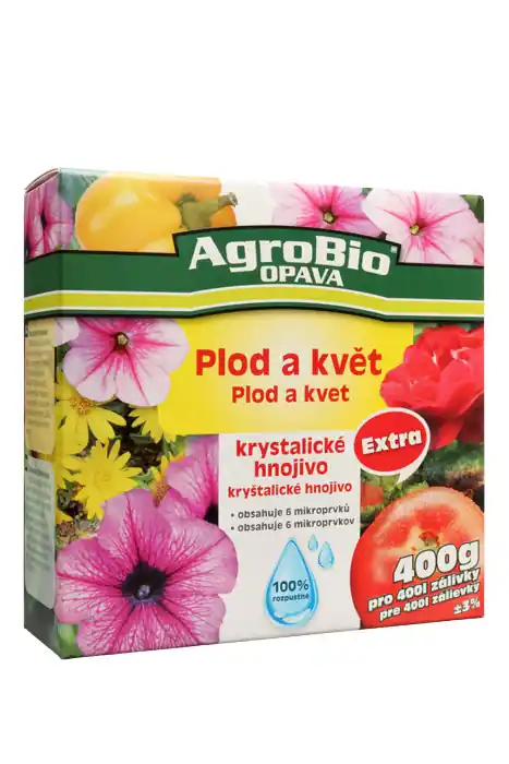 Begrenztes Angebot AgroBio Krystalické hnojivo Extra Plod a květ, 400 g