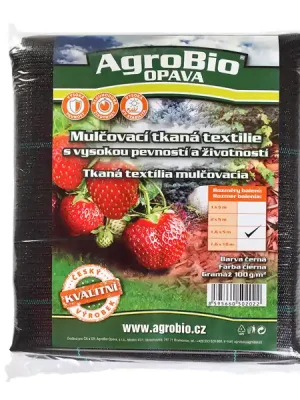 AgroBio ČERNÁ tkaná textilie 100 g/m2, 1,6x5 m Solange Der Vorrat Reicht