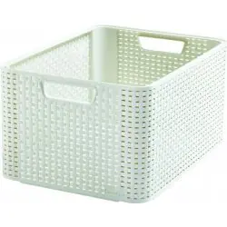 Beliebt Úložný box Rattan Style2 M - krémový