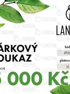 Schneller Versand Elektronický dárkový kupón 5000 Kč