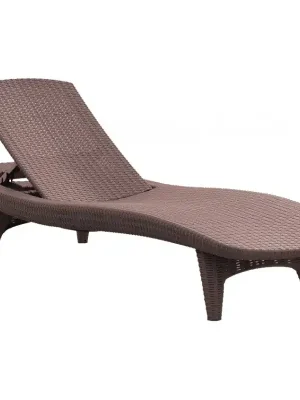 Nur Für Kurze Zeit Pacific Lehátko zahradní polohovací 197 x 75 x 41 cm - cappuccino KETER 211682