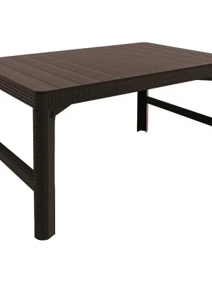 Lyon rattan Stůl zahradní 116 x 72 cm, hnědý KETER 233834 Billig