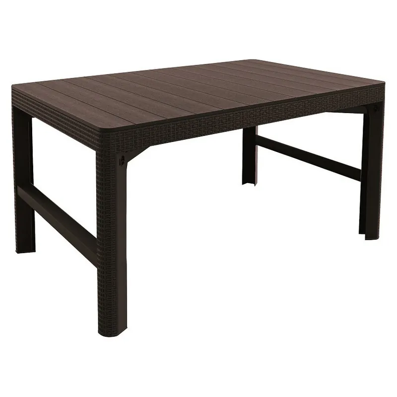 Lyon rattan Stůl zahradní 116 x 72 cm, hnědý KETER 233834 Billig