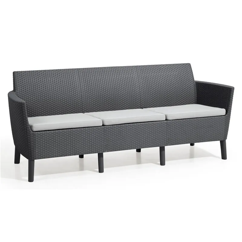 Salemo 3 seater Sofa, grafit KETER 244100 Letzte Chance