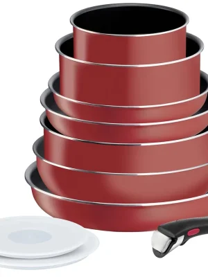 Sale Ingenio Easy Cook & Clean Sada nádobí, 10 ks, červená TEFAL L1529402