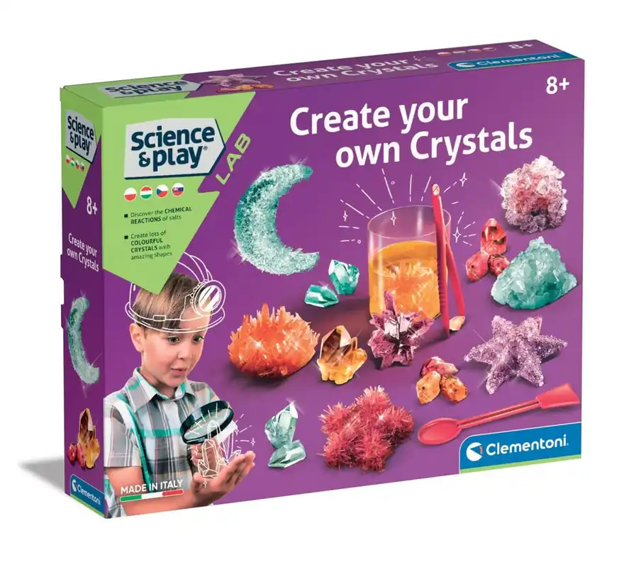 Dětská laboratoř GALILEO - výroba třpytivých krystalů Clementoni 104950216 Sale