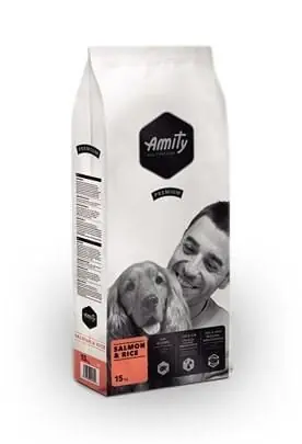 Premium dog Krmivo pro psy 15kg - losos AMITY 1003523 Heißes Angebot
