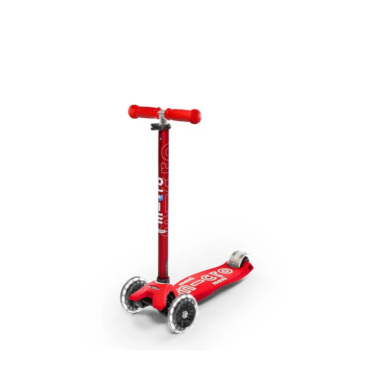 Expressversand Maxi deluxe koloběžka LED červená Micro MMD068