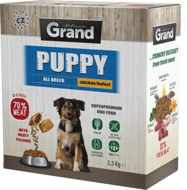 Ausverkauf GRAND Deluxe Granule Puppy kuřecí 2,5 kg 700017