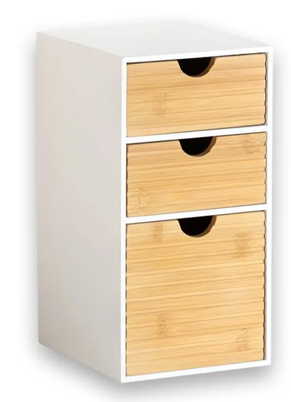 Organizér se 3 zásuvkami, bílý/přírodní KESPER 58964 Bestseller