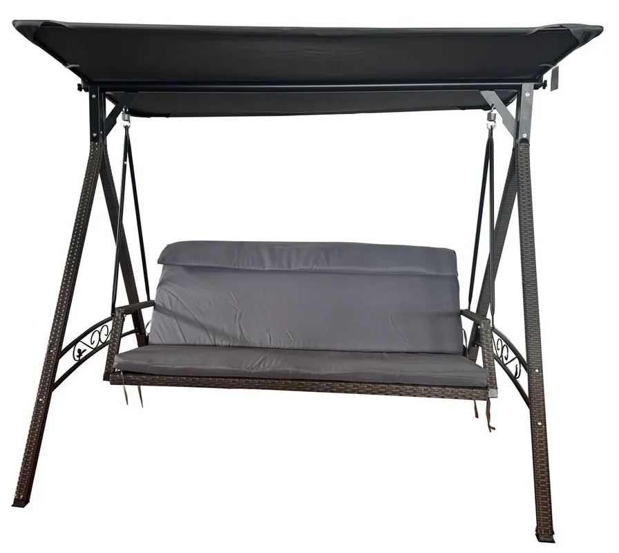 Sichere Zahlung Rattan Houpačka zahradní, hnědá ROJAPLAST YN8051