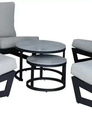 Bali Coffee Set Souprava, hliníková ROJAPLAST 614277 Zertifiziert