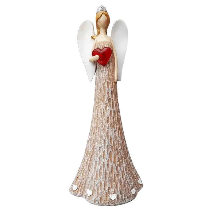 Anděl se svítícím srdcem, 25 cm, polyston PRODEX KH21B8287A Rabatt