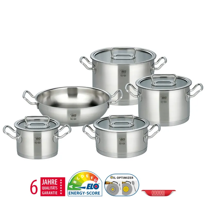 Preisreduziert Gourmet Plus Sada hrnců 5 ks, nerezové ELO PREMIUM 40995
