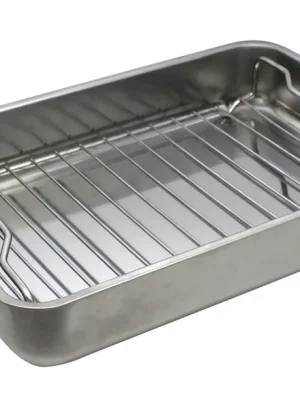 Direktkauf Pekáč s grilovacím roštěm 34x24x5,5 cm, nerezový ELO BASIC 53434