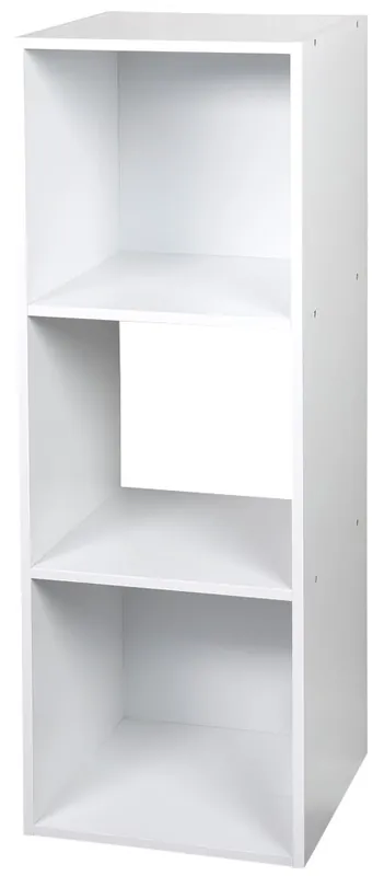 Police se 3 přihrádkami 31 x 91 x 30 cm, bílá KESPER 15976 Schnäppchen