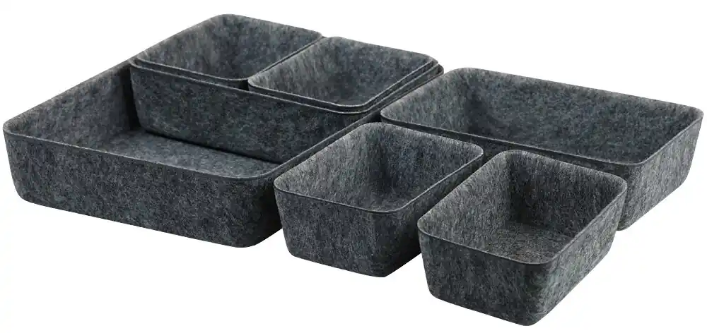 Online Kaufen Sada organizérů do zásuvky, umělá plsť, šedá KESPER 17798