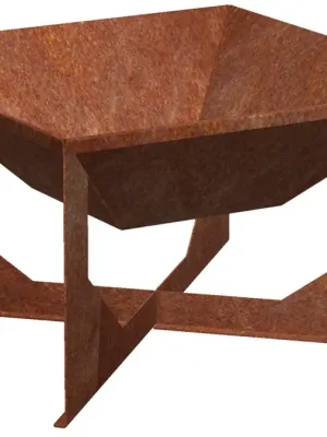 Abverkauf Vento Zahradní ohniště 50 x 50 x 30 cm, corten CORGARDEN 1014
