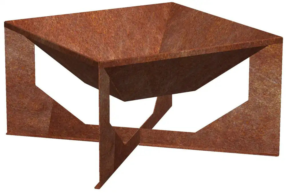 Abverkauf Vento Zahradní ohniště 50 x 50 x 30 cm, corten CORGARDEN 1014