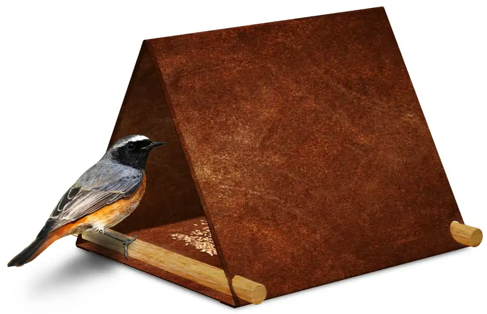 Vela Ptačí krmítko 25 x 25 x 20 cm, corten CORGARDEN 1041 Sofort Bestellen