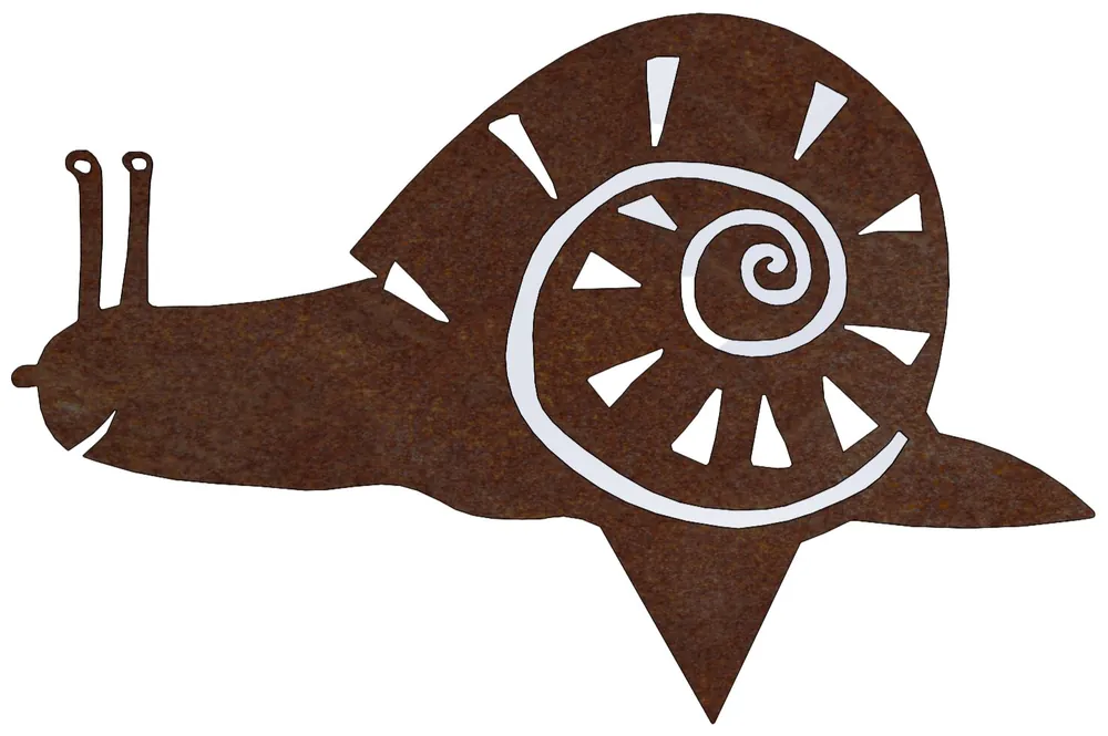 Zahradní dekorace šnek 28 x 19 cm, corten CORGARDEN 1051 Schnäppchen