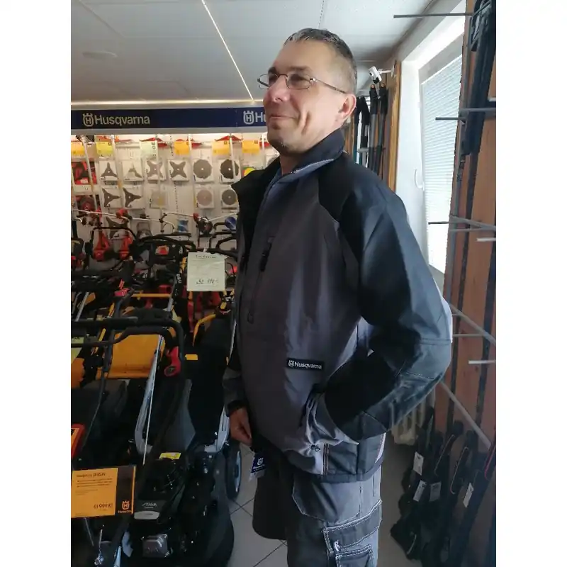 Bunda HUSQVARNA softshellová, pánská, šedá vel. S - M - L S Rabatt